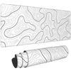 Image 1 : Topographic Gaming Mouse Pad - White - 39.4" x 15.8"