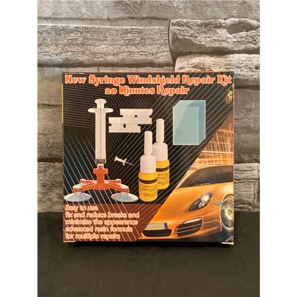 New Syringe Windshield Repair Kit 20 Minute