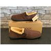 Image 1 : Pedoqu - Men's Slippers - Lamb's Wool - Chocolate Brown - Size 10
