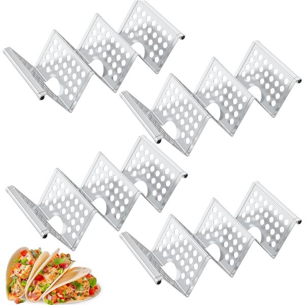 Taco Holders - Stainless Steel - 4pcs
