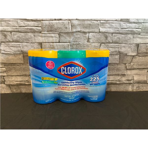 Clorox Disinfecting Wipes 3 Pack 225 Wipes 2 Crisp Lemon 1 Fresh Scent