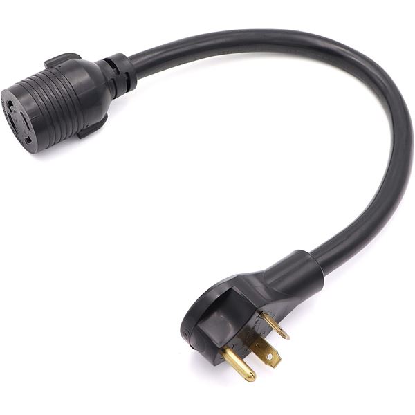 Adapter Cord - 3 Prong - 4 Prong - Male to Female - 1.5ft