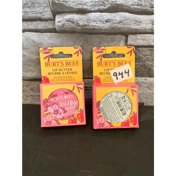 Lot of 2 - Burt's Bees Lip Balm - Wild Rose & Berry 11.3g