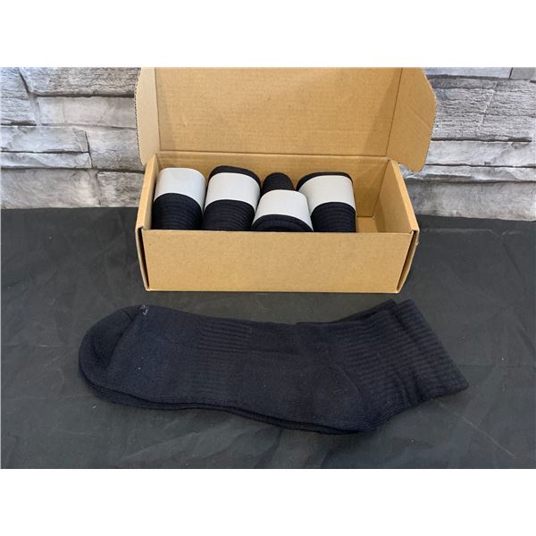 Zabimgo Ankle Socks - Women's Size 9-11 - 5 Pairs - Black