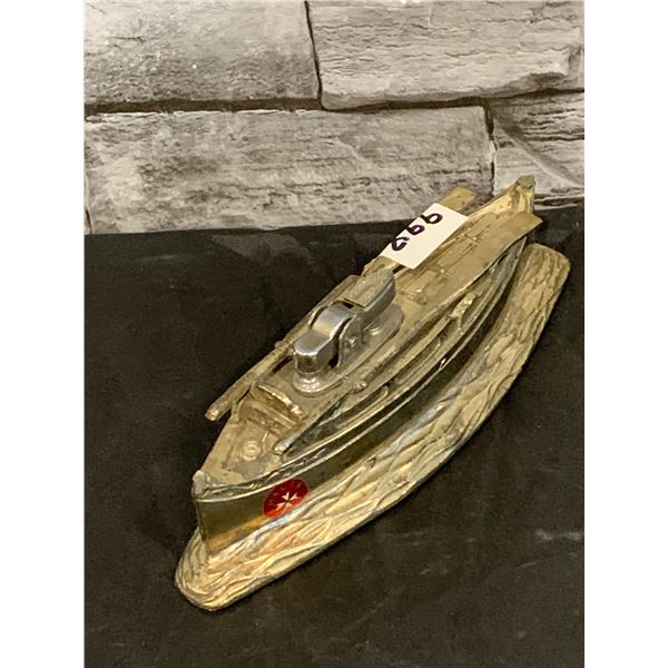 Vintage Pewter Nautical / Rowboat Lighter