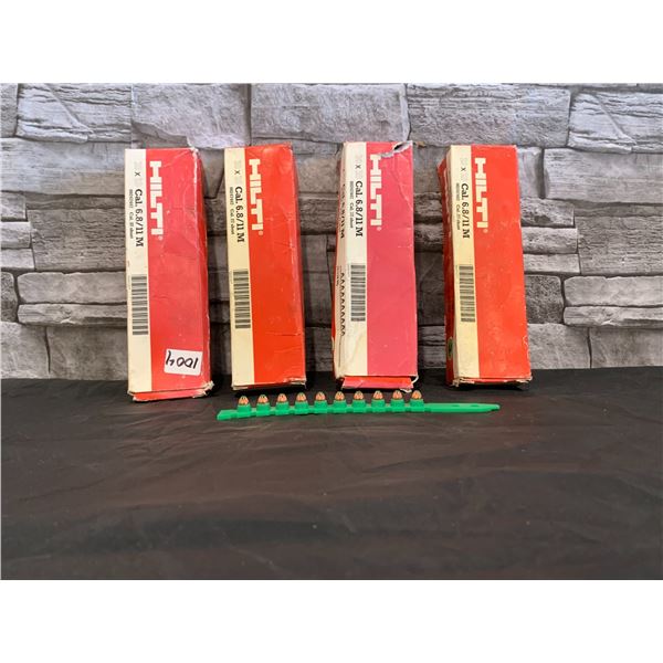 Lot of 4 HILTI Cal. 6.8/11 M Collated Powder Cartridges
