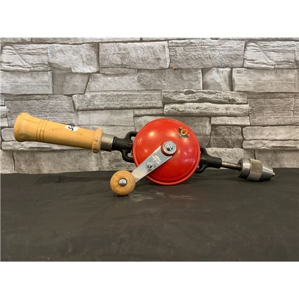 Vintage Golden Gear Oriental Double Pinion Hand Drill