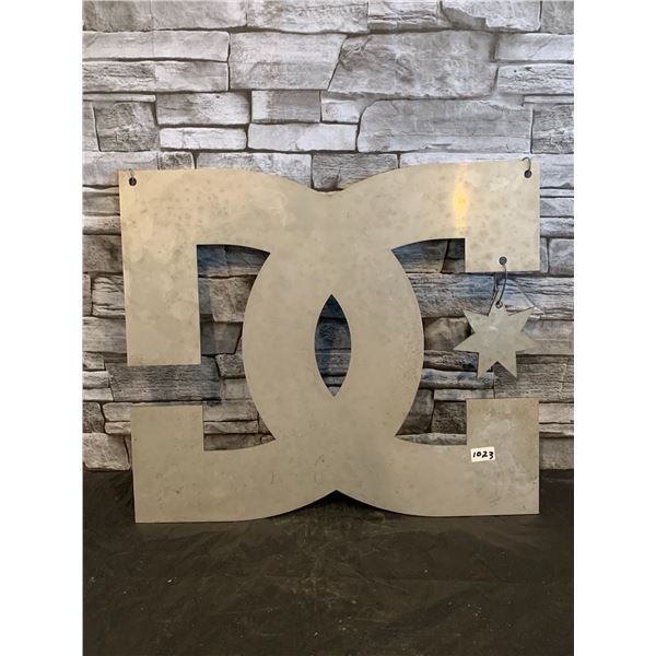Metal DC Sign Stainless Steel (Looks to be a storefront design)