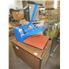 Image 1 : Heat Press & Brown Cabinet On wheels