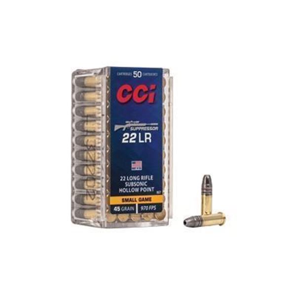 CCI 22LR SUPPRESSOR 45GR HP - 800 Rounds
