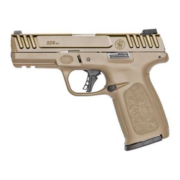 S&W SD9 2.0 9MM 4" FS 16-SHOT W/ EP3 PLUGS FDE BUNDLE