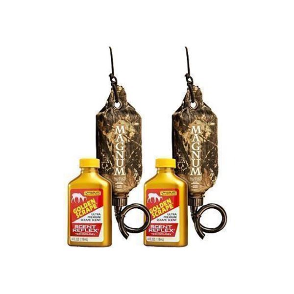 WRC DEER LURE GOLDEN SCRAPE/ SCRAPE DRIPPER COMBO 2PK