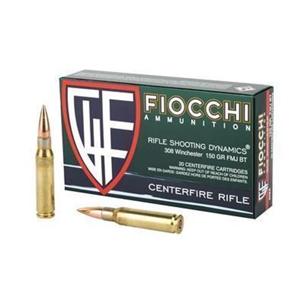 FIOCCHI 308WIN 150GR FMJBT - 100 Rounds