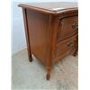 Image 7 : * Viscol French Provincial Two Drawer End Table Set - 24" x  24" x 14" -CANNOT SHIP