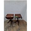 Image 1 : * (2) Duncan Pyhfe Folding End Tables - 13" x 21" x 15" -CANNOT SHIP