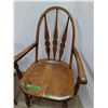 Image 2 : * (2) Wood Arm Dining Chairs - CANNOT SHIP