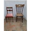 Image 1 : * (2) Vintage Chairs: Pressback Chair & MCM Chair - CANNOT SHIP