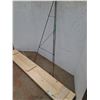 Image 2 : * (2) Wood Shelves - 72" Long x 11" Deep & Wire Plant Tripod Holder - 53" Tall - CANNOT SHIP