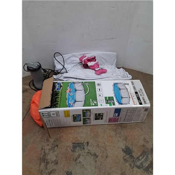 * Bestway Pool - 10ft x 30" w/Pump - Untested, As Is - CANNOT SHIP