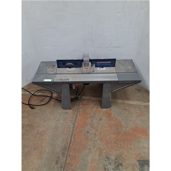 * Mastercraft Router & Router Table - Powers On - CANNOT SHIP - 41" x 15" x 14"