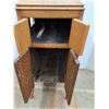 Image 3 : * Victrola Gramophone Oak Stand Cabinet- 17" x 42" x 21" - CANNOT SHIP