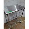 Image 2 : * Metal Rolling Kitchen Storage Table - CANNOT SHIP