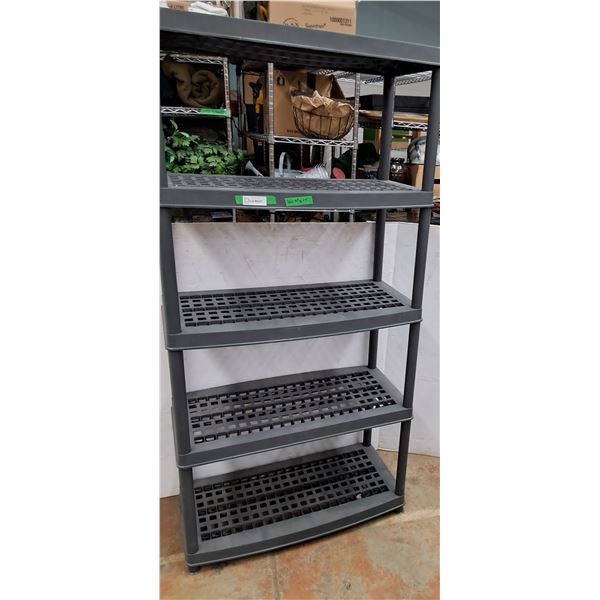** Plastic Five Shelf Storage Unit - CANNOT SHIP