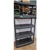 Image 1 : ** Plastic Five Shelf Storage Unit - CANNOT SHIP
