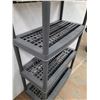 Image 2 : ** Plastic Five Shelf Storage Unit - CANNOT SHIP