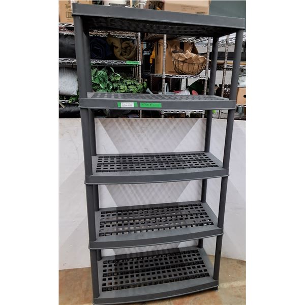 ** Plastic Five Shelf Storage Unit - CANNOT SHIP