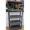 Image 1 : ** Plastic Five Shelf Storage Unit - CANNOT SHIP