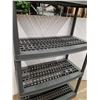 Image 3 : ** Plastic Five Shelf Storage Unit - CANNOT SHIP