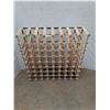 Image 1 : * Wood and Metal Wine Rack - 33"x 32" x9 - CANNOT SHIP