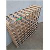 Image 2 : * Wood and Metal Wine Rack - 33"x 32" x9 - CANNOT SHIP