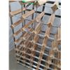 Image 5 : * Wood and Metal Wine Rack - 33"x 32" x9 - CANNOT SHIP