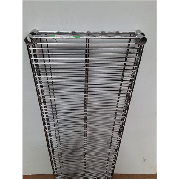 *(2) Metal shelves- 18"x48"  Missing Poles CANNOT SHIP