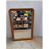 Image 1 : *Wooden Mirror- CANNOT SHIP 28"x 40"