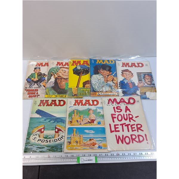 (8) MAD Magazines: 1973 Editions
