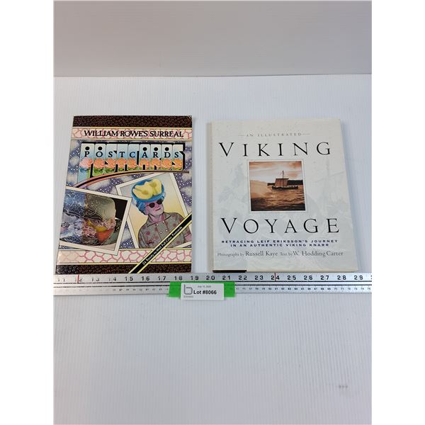 Viking Voyage Hardcover Book & William Rowes Postcards Book
