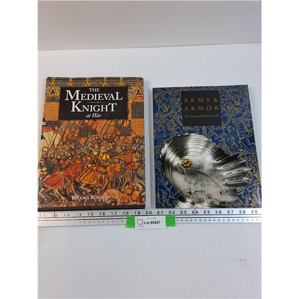 (2) Knight Books Hardcover: Medieval Knight & Arms and Armour