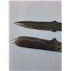 Image 4 : (2) Damascus Knives (Needs Handles) - Approx 8.5" Long