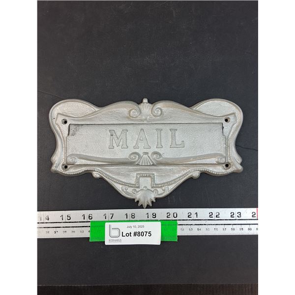Ornate Style Metal Mail Slot - 7" x  5"