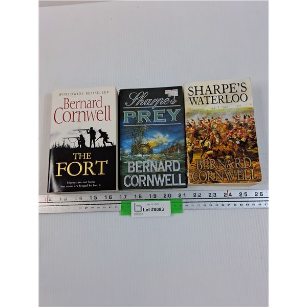 (3) Books: The Fort, Sharpe's Prey, Sharpe's Waterloo