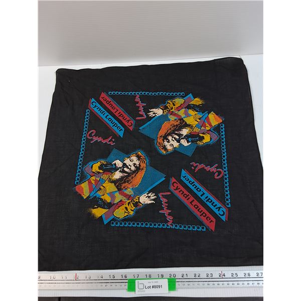 Retro Cyndi Lauper Handkerchief/Bandana - 21.5" x 21.5"