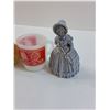 Image 2 : (2) Ceramic Renaissance Lady Figurines and Fire King Mug