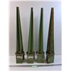 Image 1 : (4) Metal Fence Spikes - 4x 4 Post Size, 30" Long  -  PICK UP