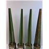 Image 4 : (4) Metal Fence Spikes - 4x 4 Post Size, 30" Long  -  PICK UP