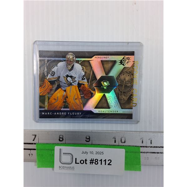 Marc-Andre Fleury Upper Deck Hockey Trading Card - 2007-08 SPX Edition - Cannot Authenticate