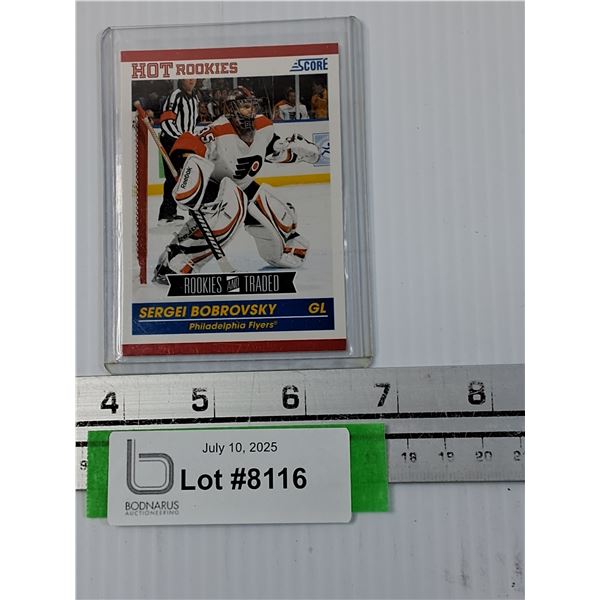 Sergei Bobrovsky Score Hockey Trading Card - 2011 Edition- Cannot Authenticate