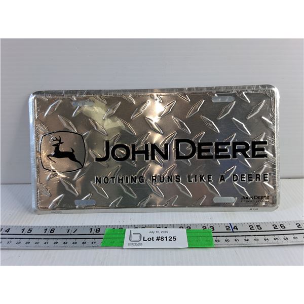 John Deere Front Licence Plate